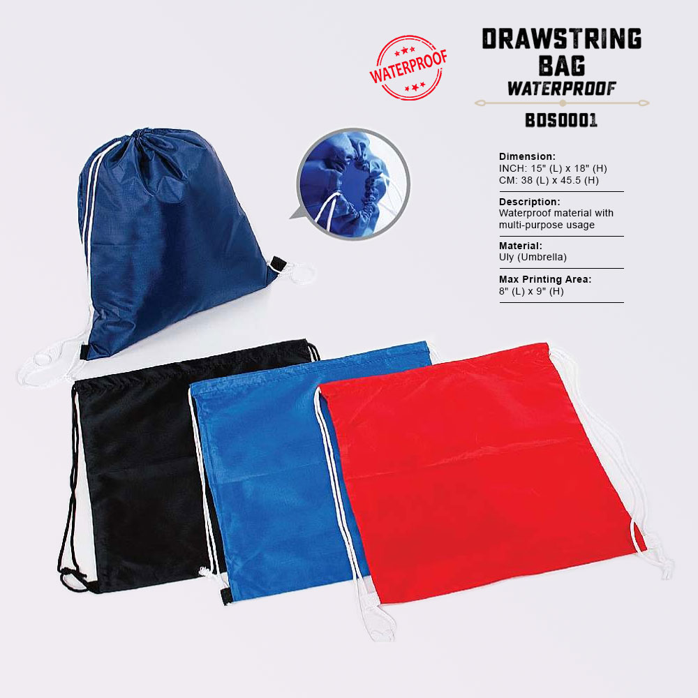Waterproof Drawstring Bag - VIP Event and Premium Gifts