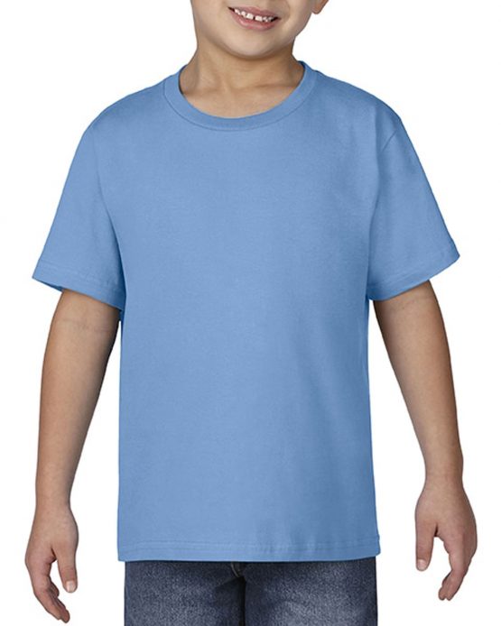 AGD76000B Gildan Premium Cotton Youth T Shirt Carolina Blue 01