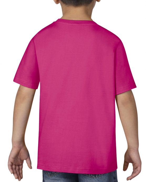 AGD76000B Gildan Premium Cotton Youth T Shirt Heliconia 02