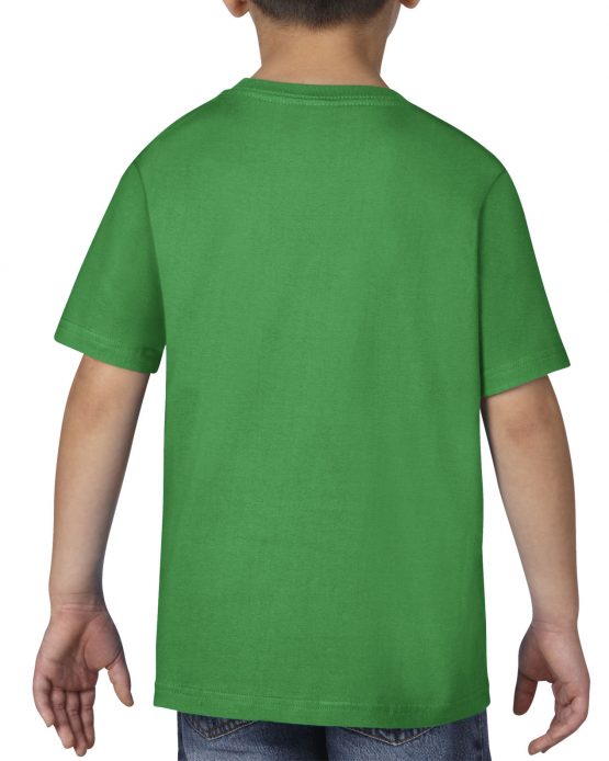 AGD76000B Gildan Premium Cotton Youth T Shirt Irish Green 02