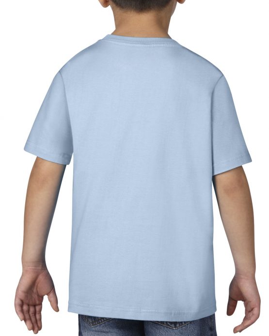 AGD76000B Gildan Premium Cotton Youth T Shirt Light Blue 02