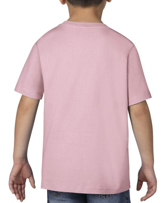 AGD76000B Gildan Premium Cotton Youth T Shirt Light Pink 02