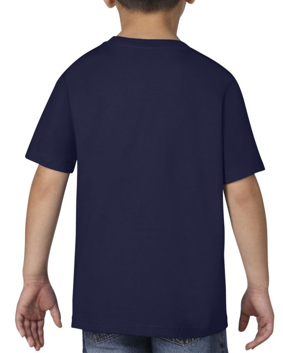 AGD76000B Gildan Premium Cotton Youth T Shirt Navy 02