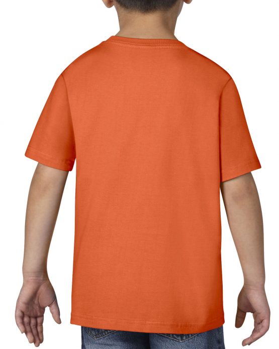 AGD76000B Gildan Premium Cotton Youth T Shirt Orange 02