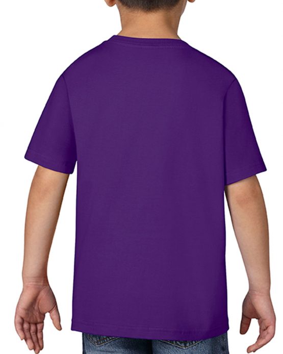 AGD76000B Gildan Premium Cotton Youth T Shirt Purple 02