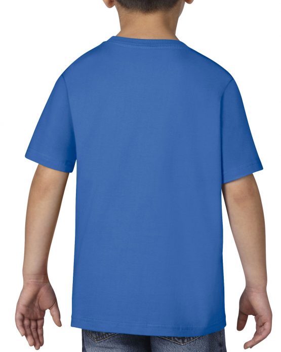 AGD76000B Gildan Premium Cotton Youth T Shirt Royal 02