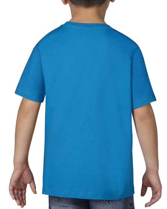AGD76000B Gildan Premium Cotton Youth T Shirt Sapphire 02