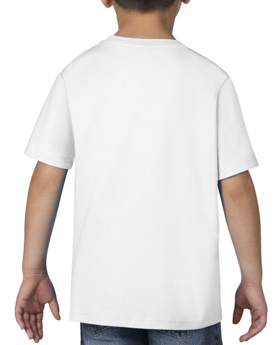 AGD76000B Gildan Premium Cotton Youth T Shirt White 02