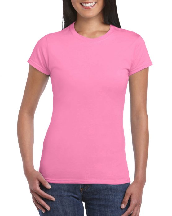 AGD76000L Gildan Premium Cotton Ladies T Shirt Azalea 01