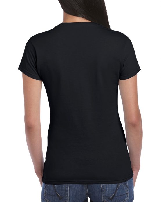 AGD76000L Gildan Premium Cotton Ladies T Shirt Black 02