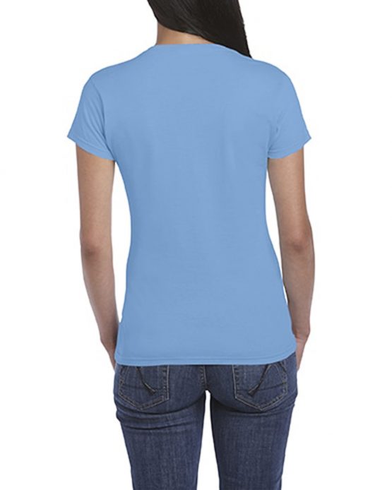 AGD76000L Gildan Premium Cotton Ladies T Shirt Carolina Blue 02