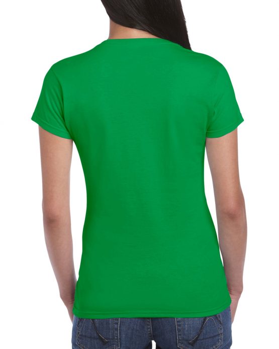 AGD76000L Gildan Premium Cotton Ladies T Shirt Irish Green 02