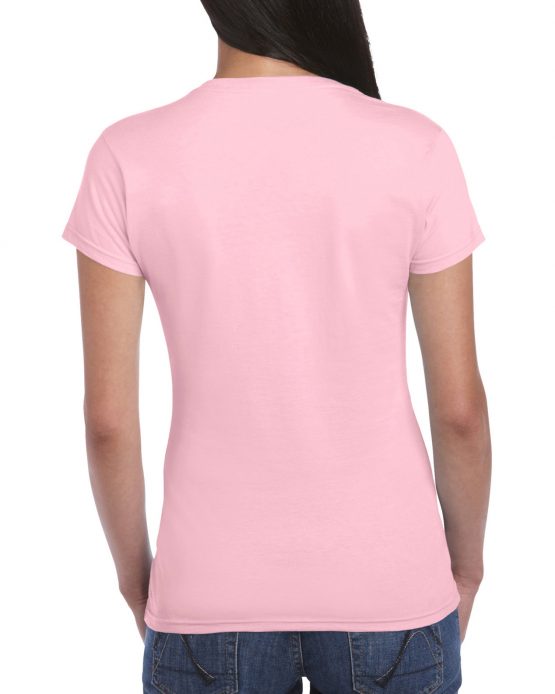 AGD76000L Gildan Premium Cotton Ladies T Shirt Light Pink 02