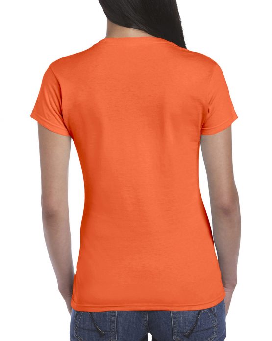 AGD76000L Gildan Premium Cotton Ladies T Shirt Orange 02