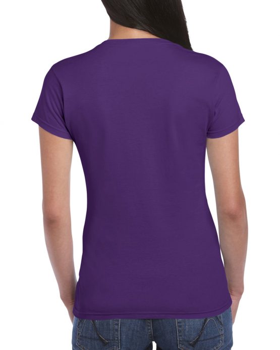 AGD76000L Gildan Premium Cotton Ladies T Shirt Purple 02