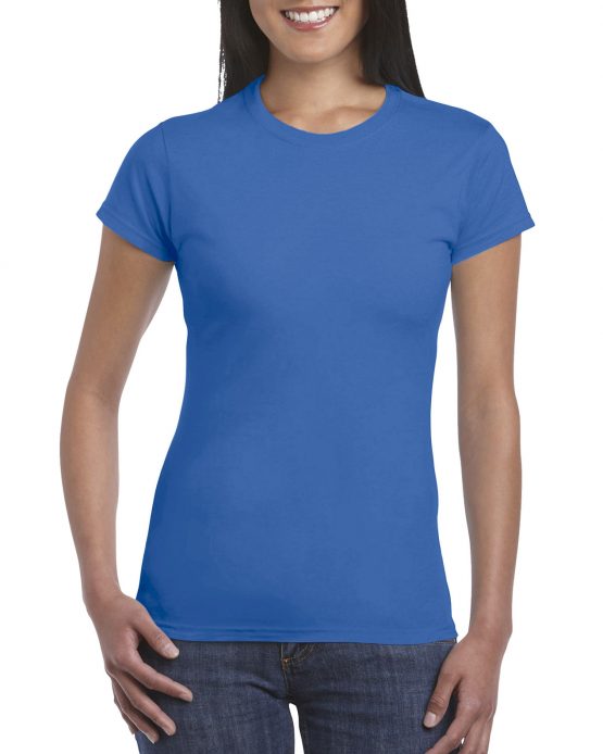 AGD76000L Gildan Premium Cotton Ladies T Shirt Royal 01
