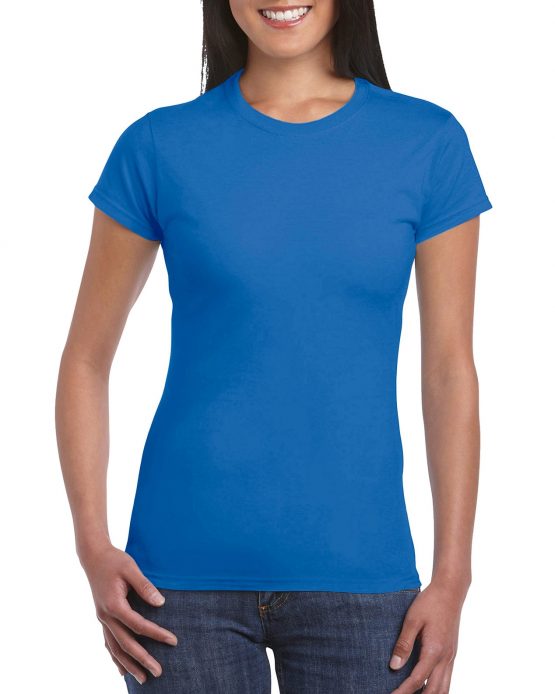 AGD76000L Gildan Premium Cotton Ladies T Shirt Sport Royal 01